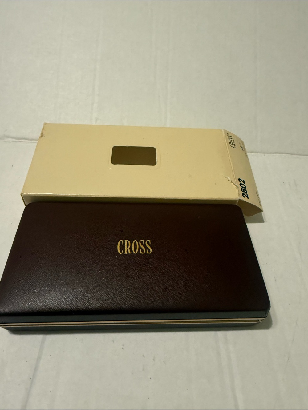 Vintage CROSS  18K GOLD FILLED GOLD BALLPOINT PEN USA #2802 Needs Repair Spring